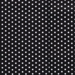 Tissu étoiles noir