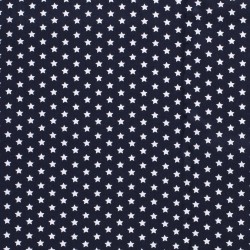 Tissu étoiles marine