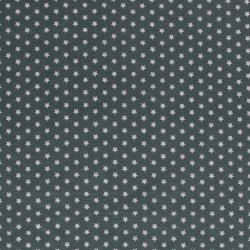 Tissu étoiles gris