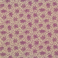 Tissu bouquets fleurs violet