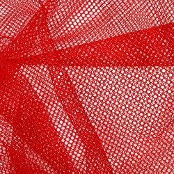Tissu filet mesh rouge