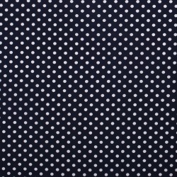 Tissu pois marine