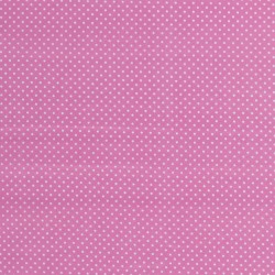 Tissu petits pois rose