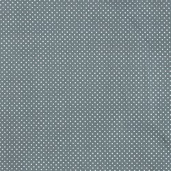 Tissu petits pois gris vert