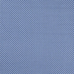 Tissu petits pois indigo