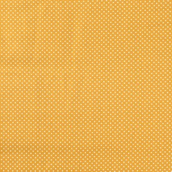 Tissu petits pois ocre