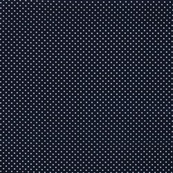 Tissu petits pois marine