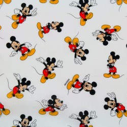 Tissu Mickey fond blanc