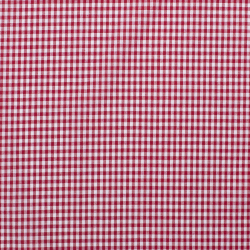 Tissu vichy rouge