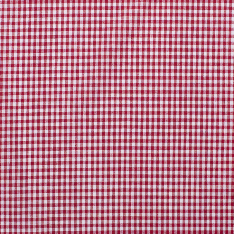 Rouge & Beige tissu vichy ~ 100% Coton Tissé ~ par mètre ~ Crafts/brosse 