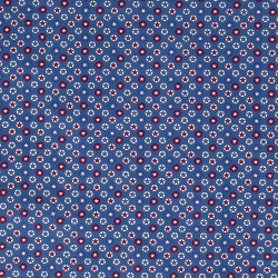 Tissu étoiles US indigo