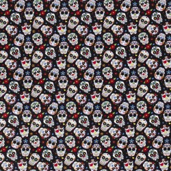 Tissu têtes de mort...