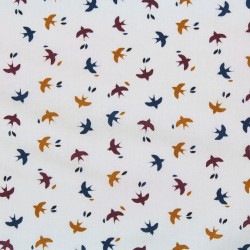 Tissu petits oiseaux