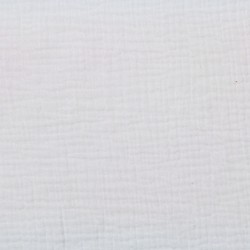 Tissu double gaze blanc