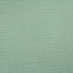 Tissu double gaze menthe...