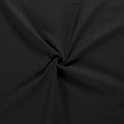 Tissu nid d'abeille noir